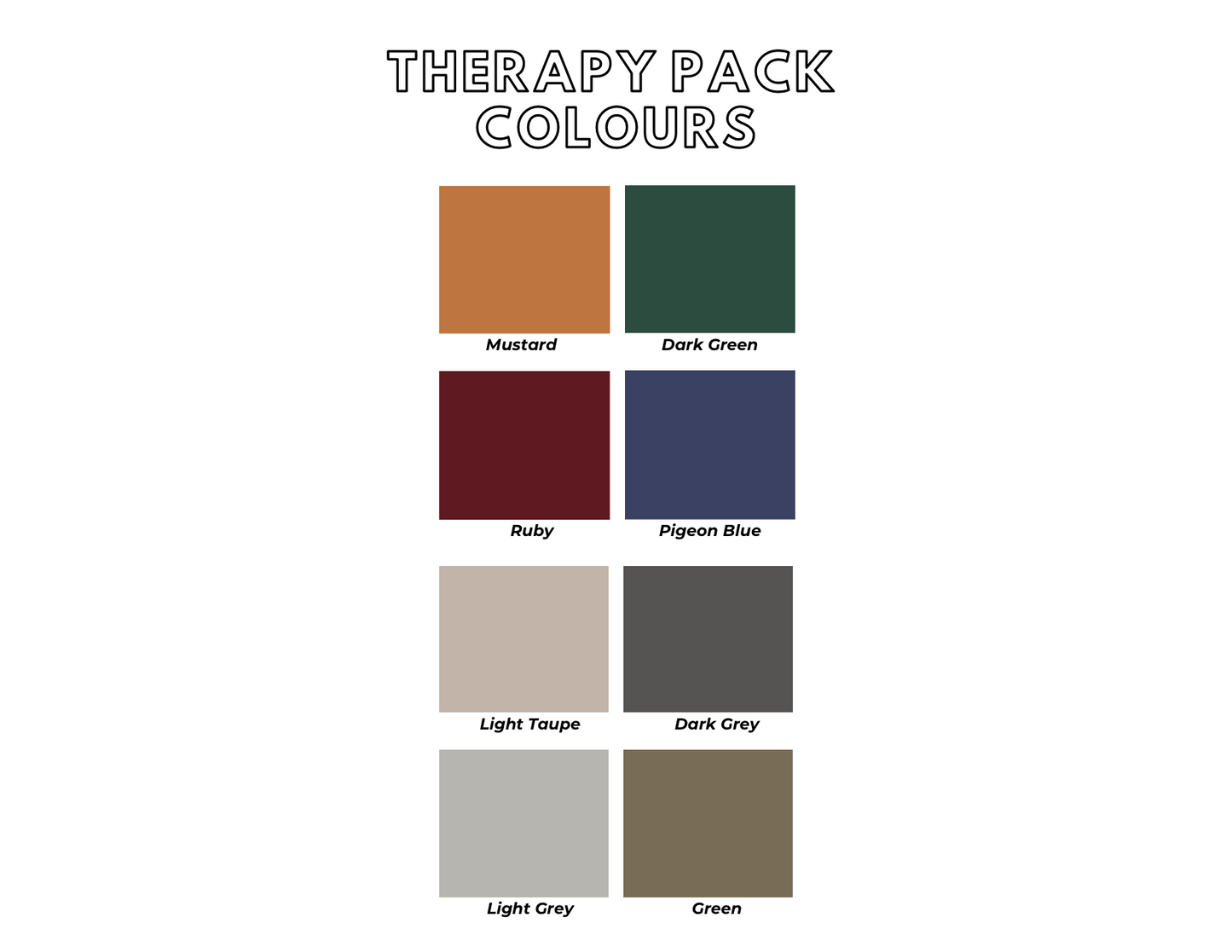 neutral and comforting solid colours
