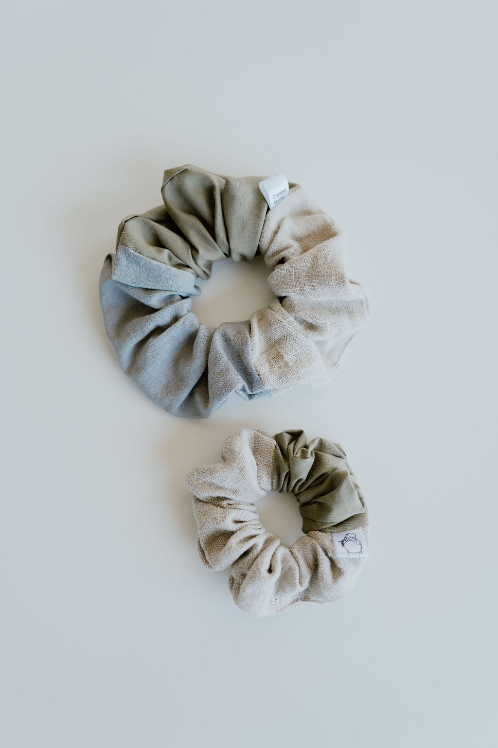 Textile waste reduction Scrunchie by Created Mother