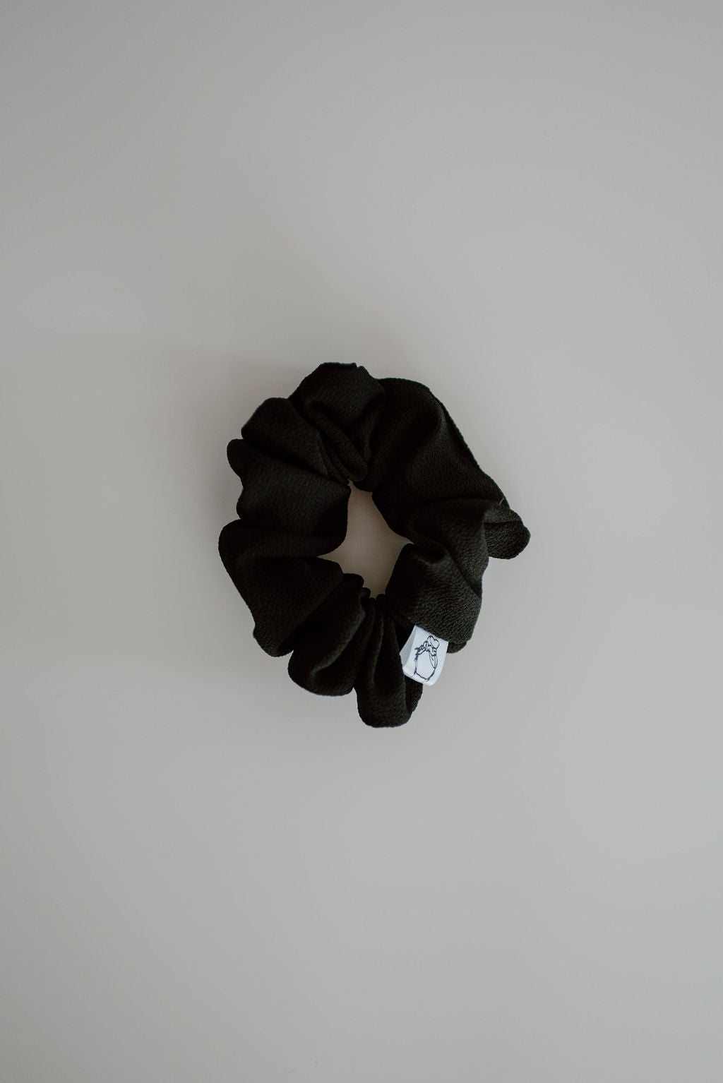 large black classic messy mom bun scrunchie by Created mother