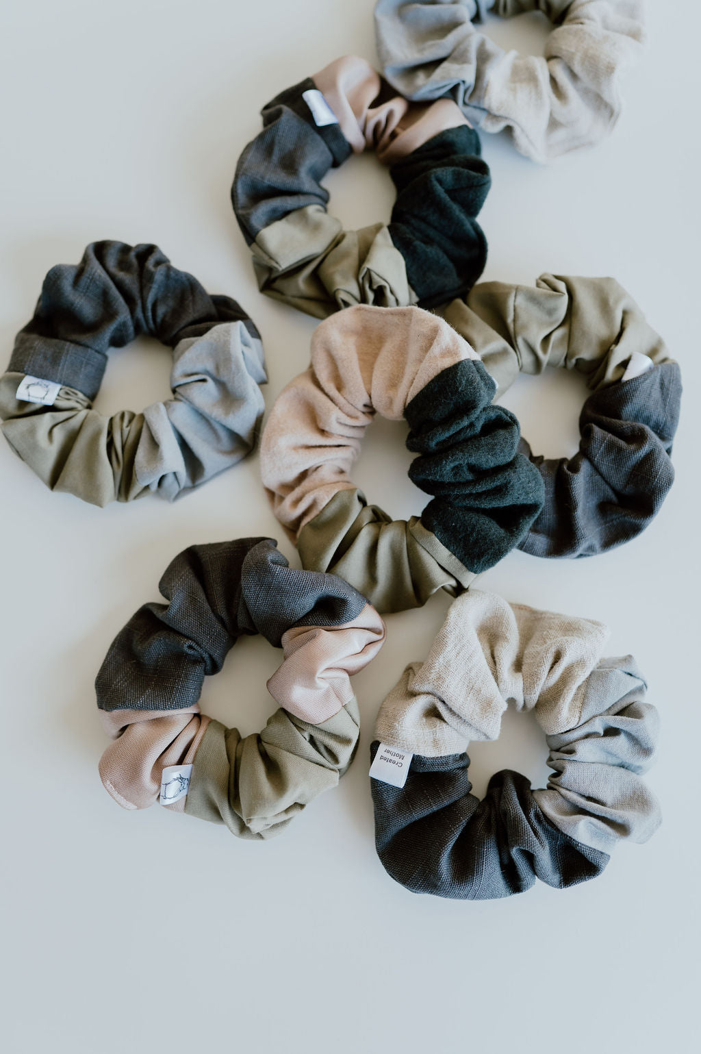 Waste-Not Colour Block Scrunchies