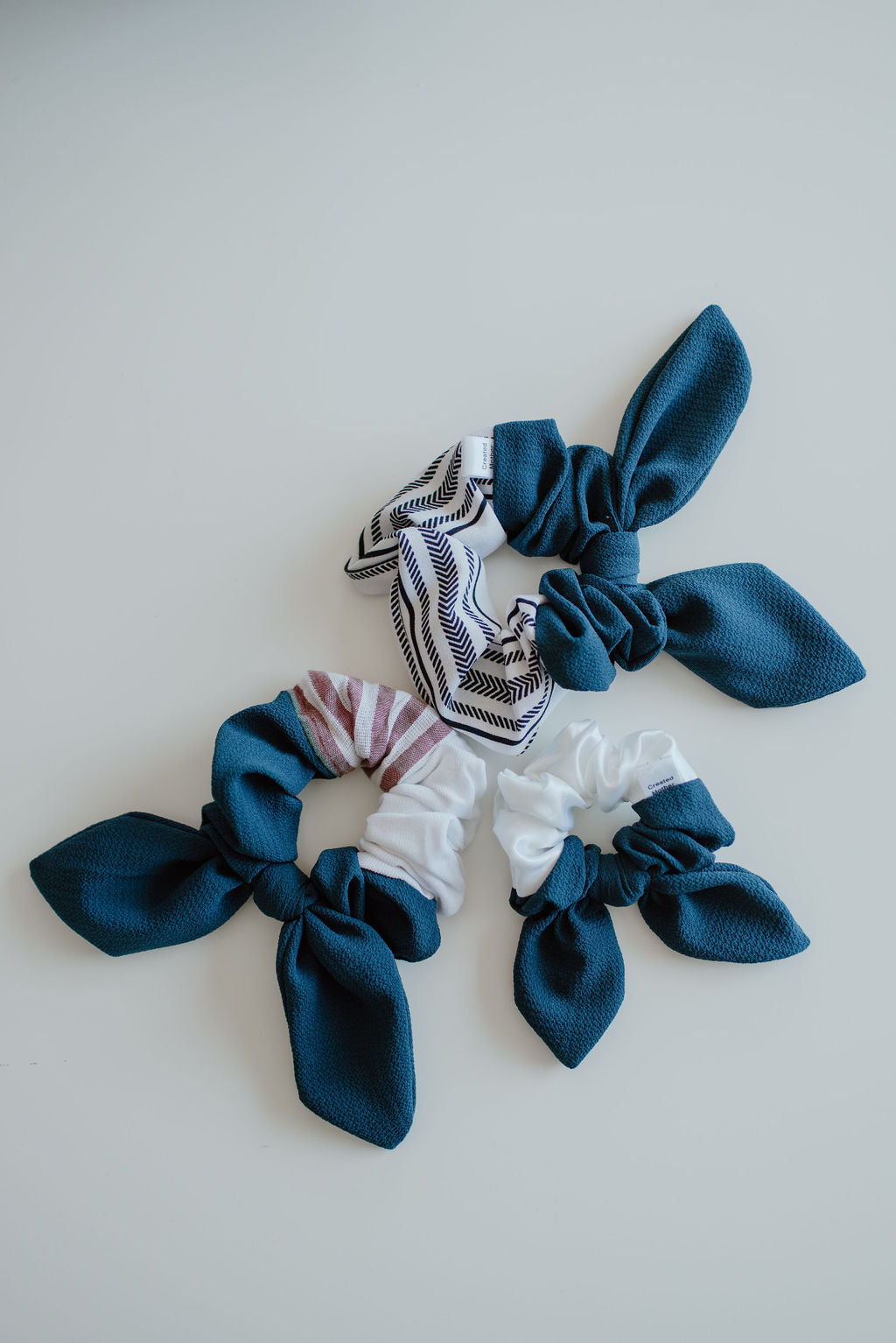 Waste-Not Colour Block Scrunchies