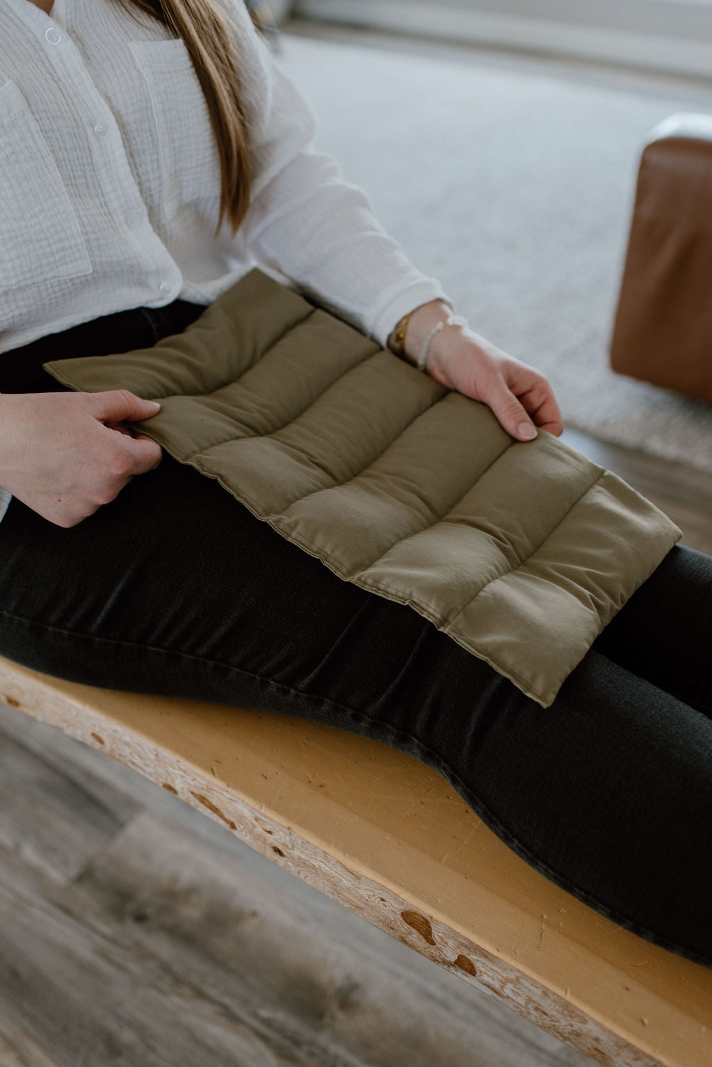 sore legs comforted by hot cold therapy