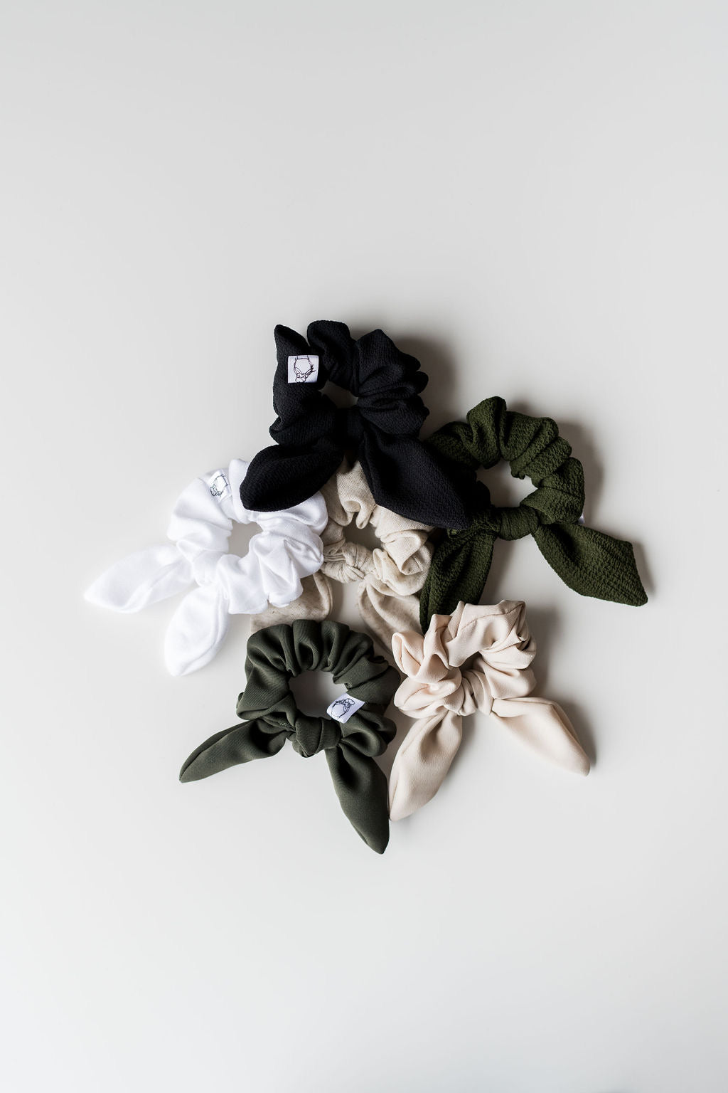 Taupe Stretch Scrunchies