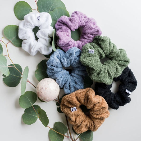 Towel scrunchies by Created Mother