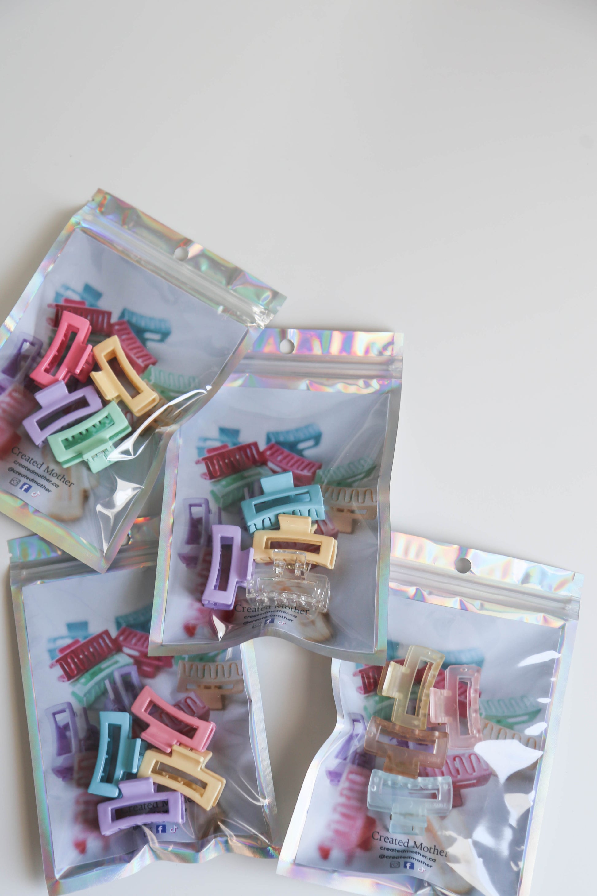 Small yet functional pastel hair clips for keeping stray hairs in place effortlessly