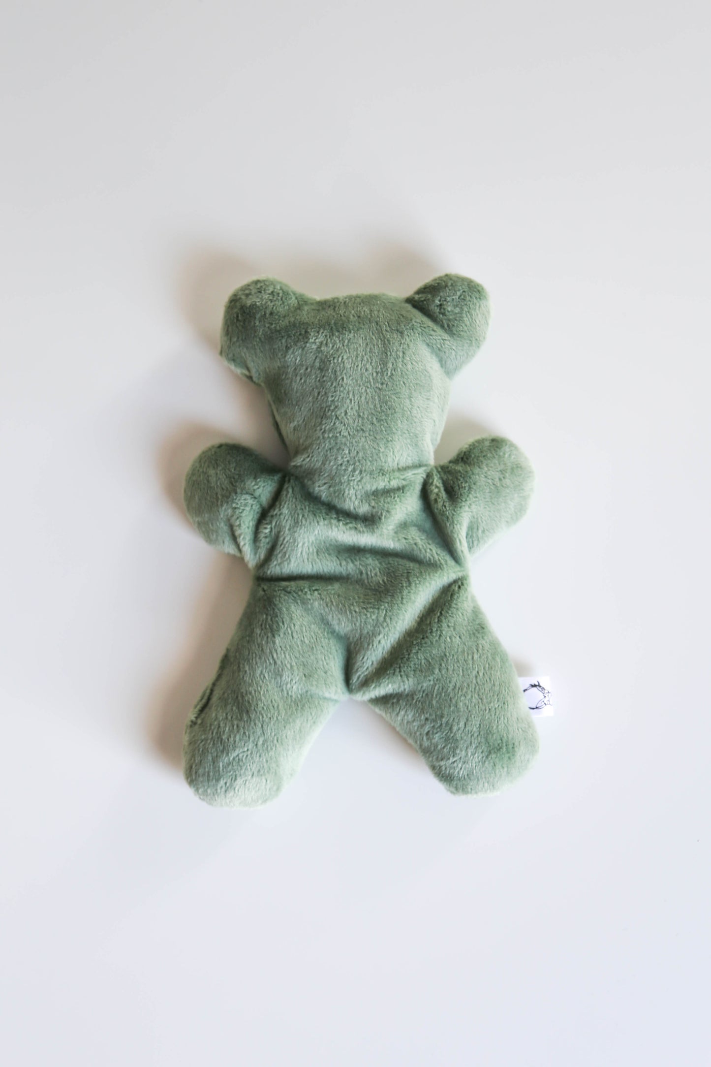 Soft sage green bear to help reduce anxiety for kids