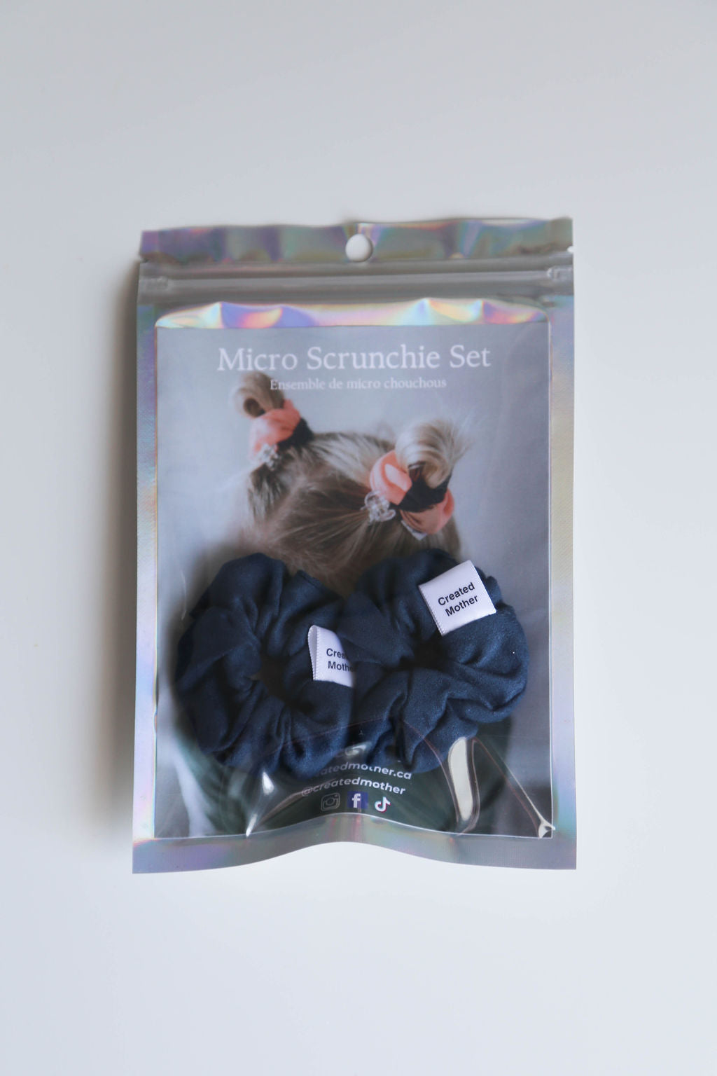 Shadow Blue Suede Scrunchies