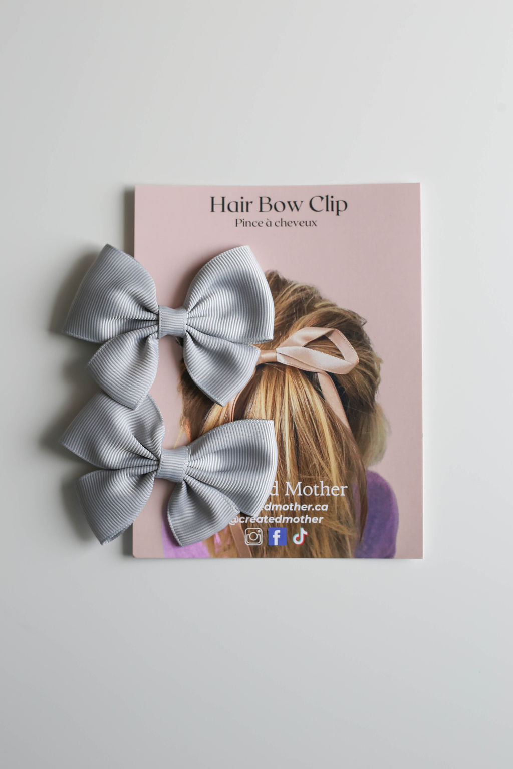 Classic neutral bows, perfect to elevate your favourite hair styles with a subtle bow