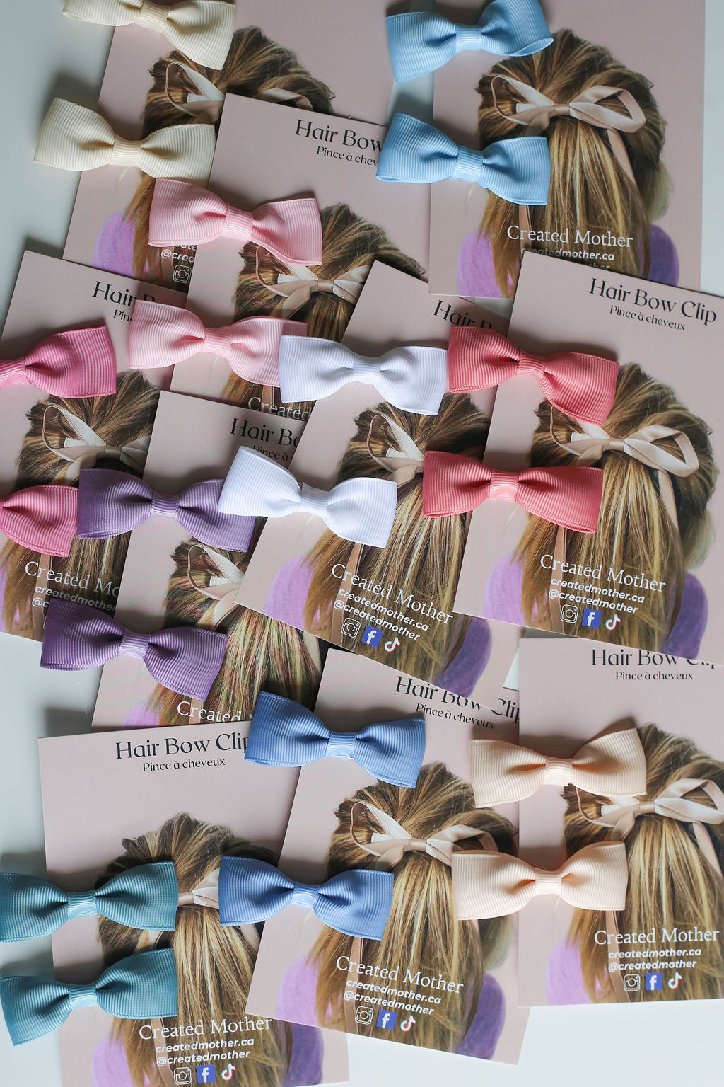 Close-up of bow detail and durable clip construction, crafted for both kids and adults.