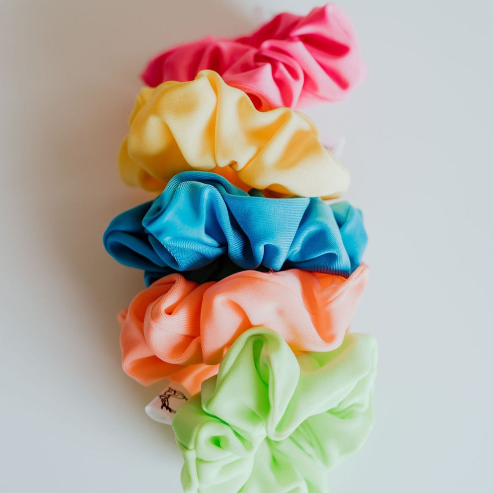 Neon SWIM scrunchies