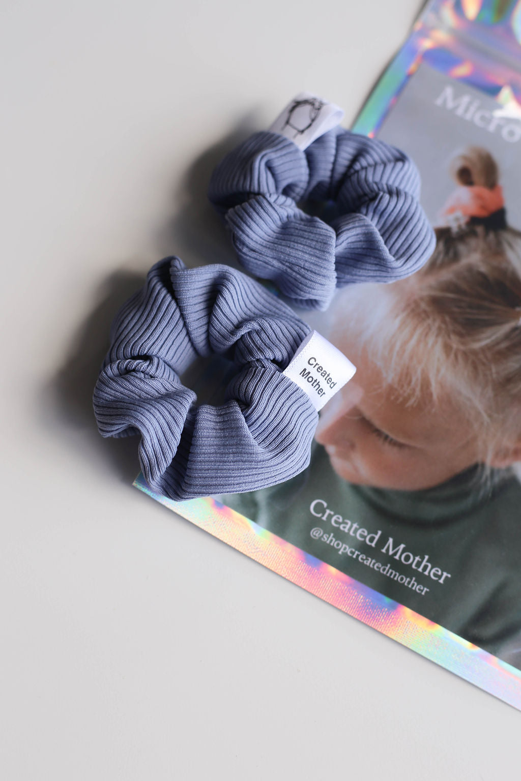 The smallest scrunchies to fit baby fine hair by Created Mother