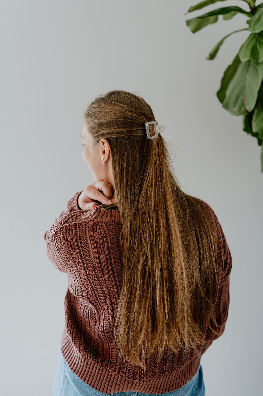 Small Square Hair Claw Clips