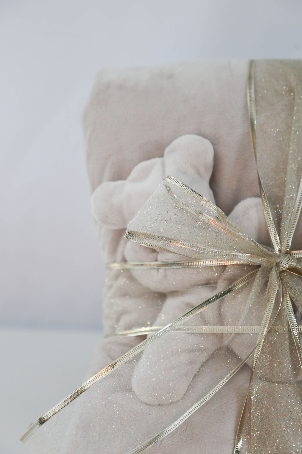 Gift-ready Therapy Bear and soft blanket duo for warmth, comfort, and care.