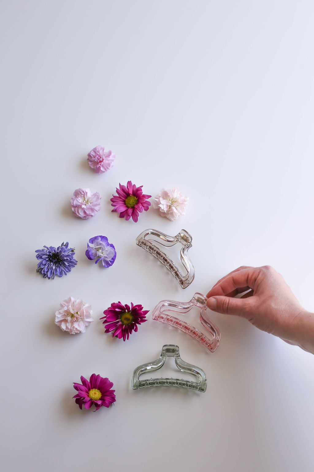 Versatile hair claw clips, great for casual updos or keeping hair in place.