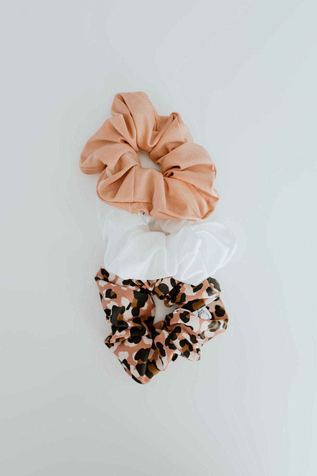 Durable leopard print scrunchie for active lifestyles