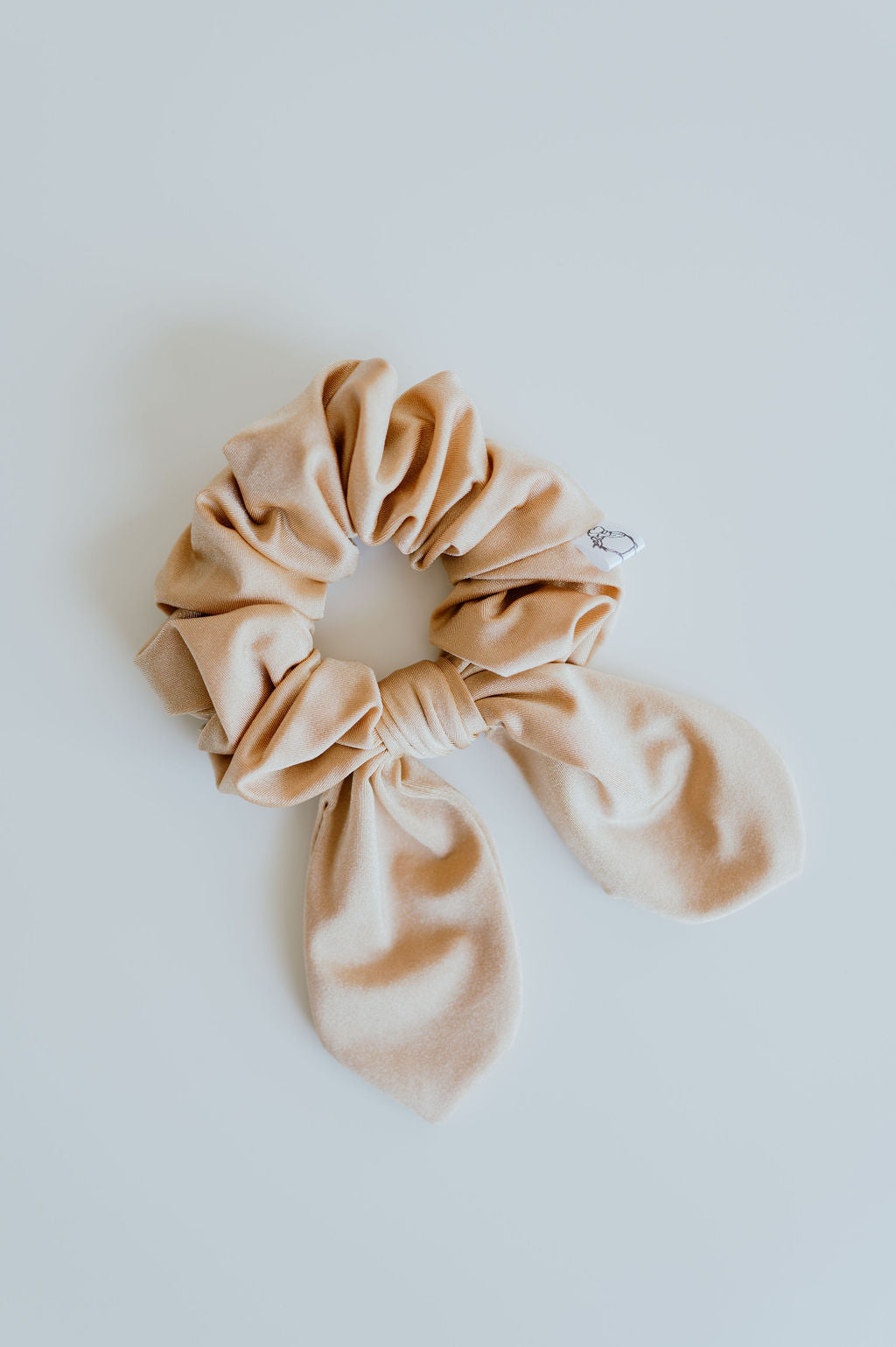 Large bow Gold SWIM Scrunchie handmade in canada