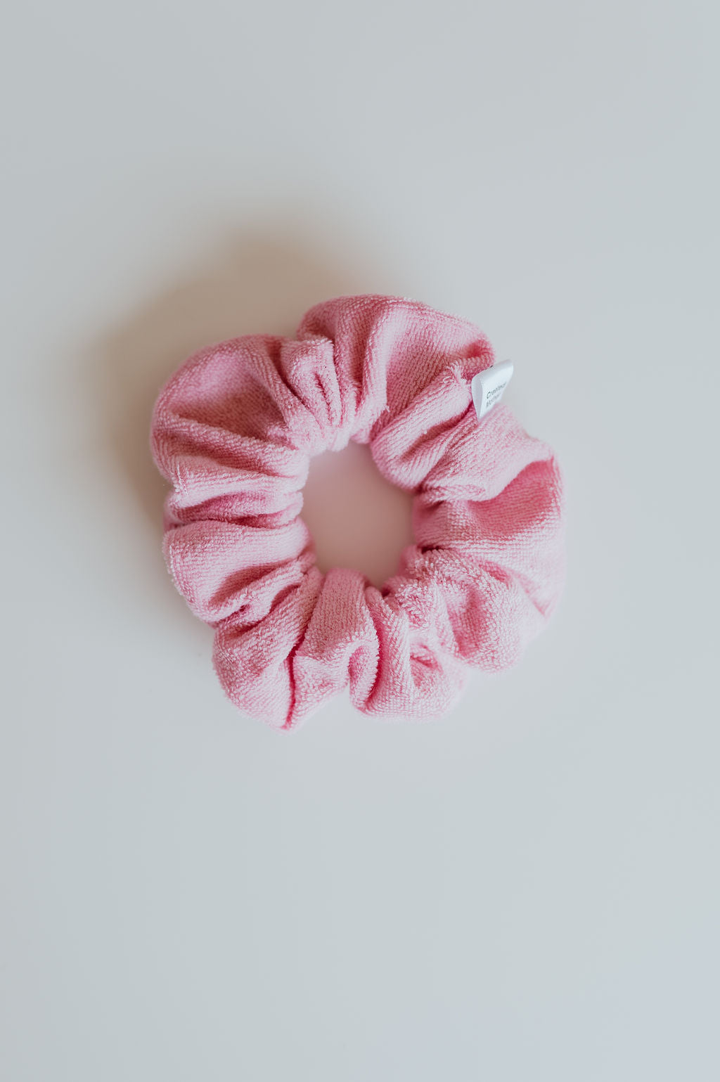 large pink towel scrunchie for thick hair