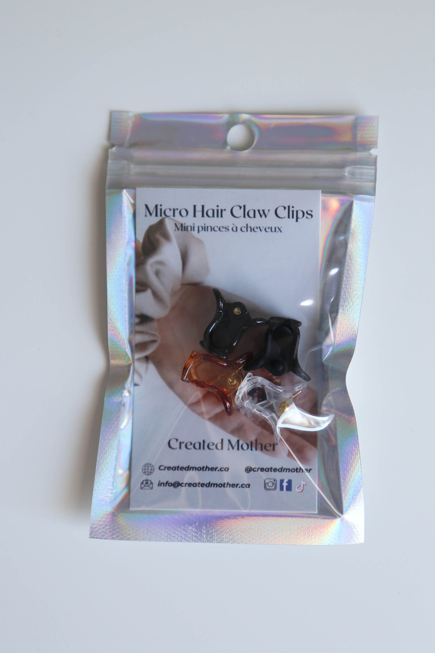 Petite claw clips, ideal for kids and adults with delicate hair textures