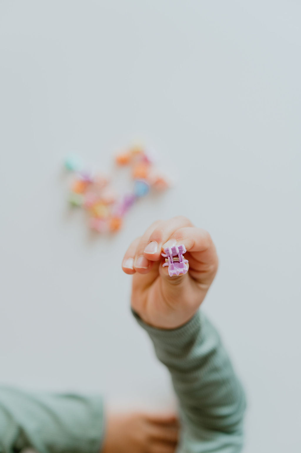 Trending mini hair clips designed for toddlers and kids, offering a secure and gentle hold for fine strands.