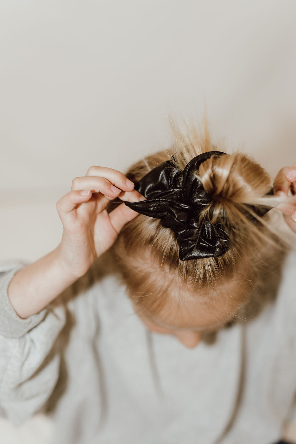 Rustic look scrunchies for kids