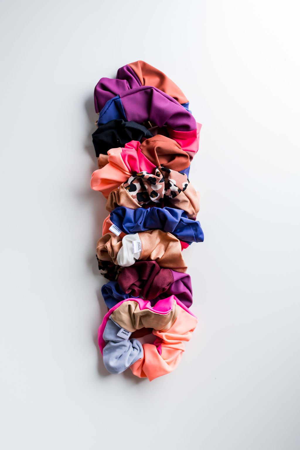 SWIM: Waste-Not Colour Block Scrunchies