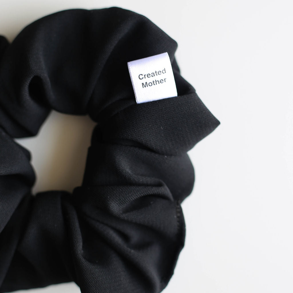 Matte Black Scrunchies