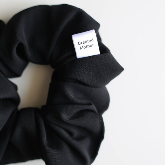 Matte Black Scrunchies