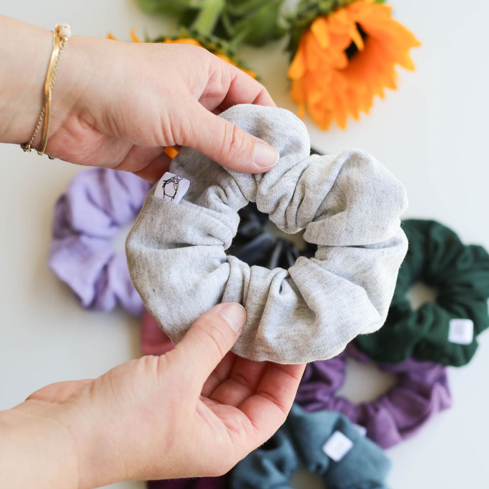 cozy sweater fall scrunchie by Created Mother