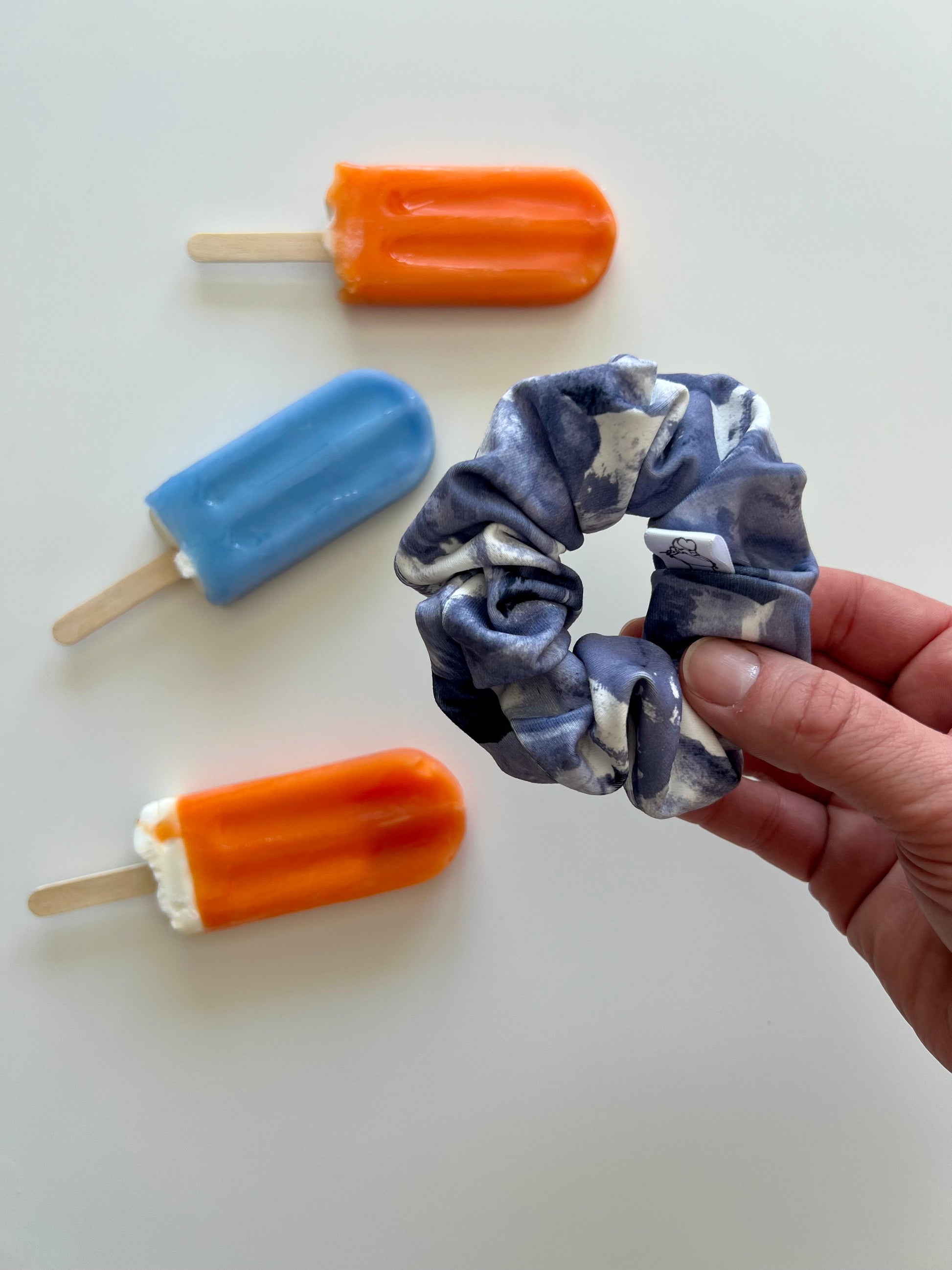 Watercolour quick dry scrunchie for all your outdoor adventures