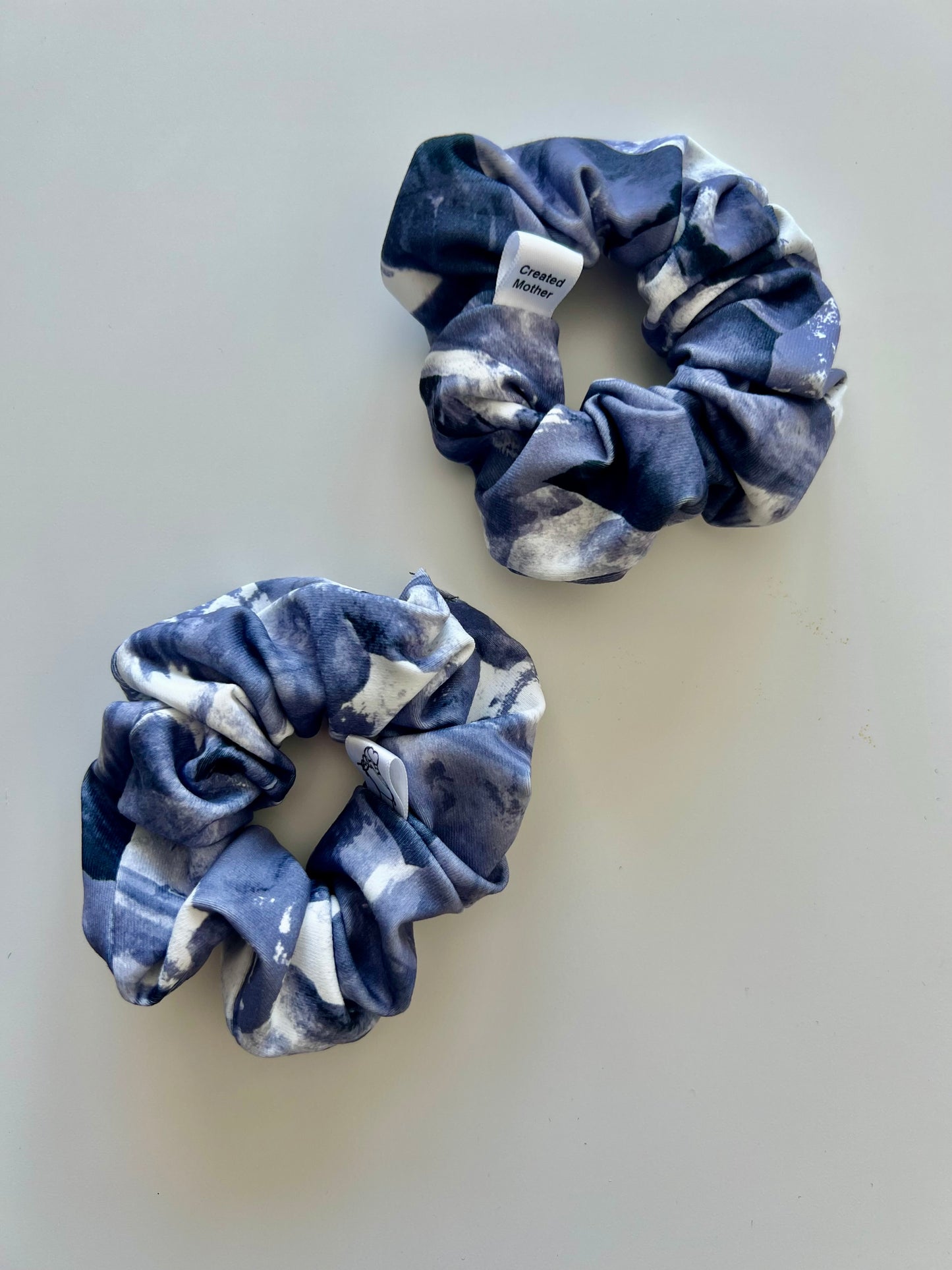 Watercolour scrunchie for cottage and lake life