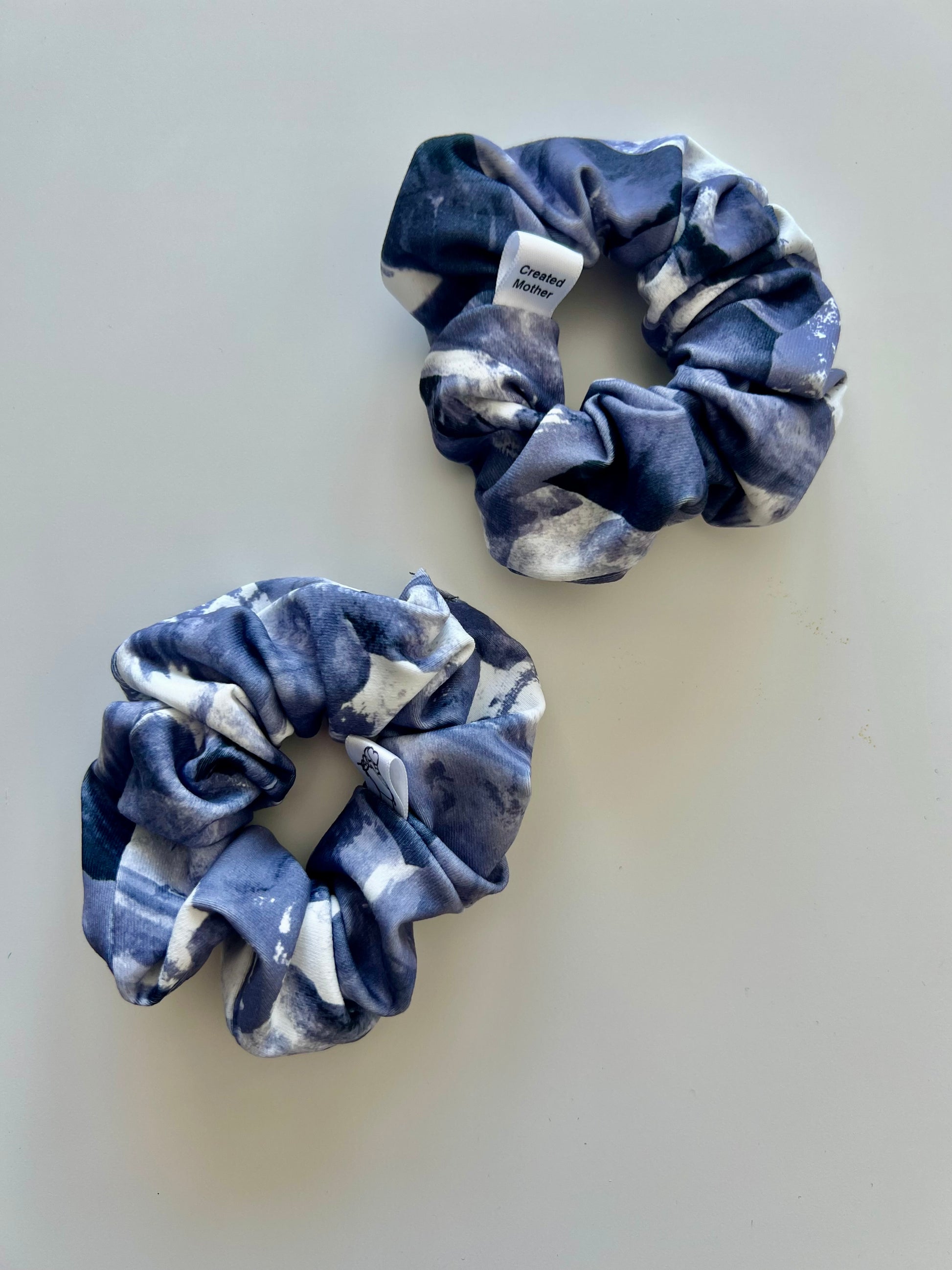 Watercolour scrunchie for cottage and lake life
