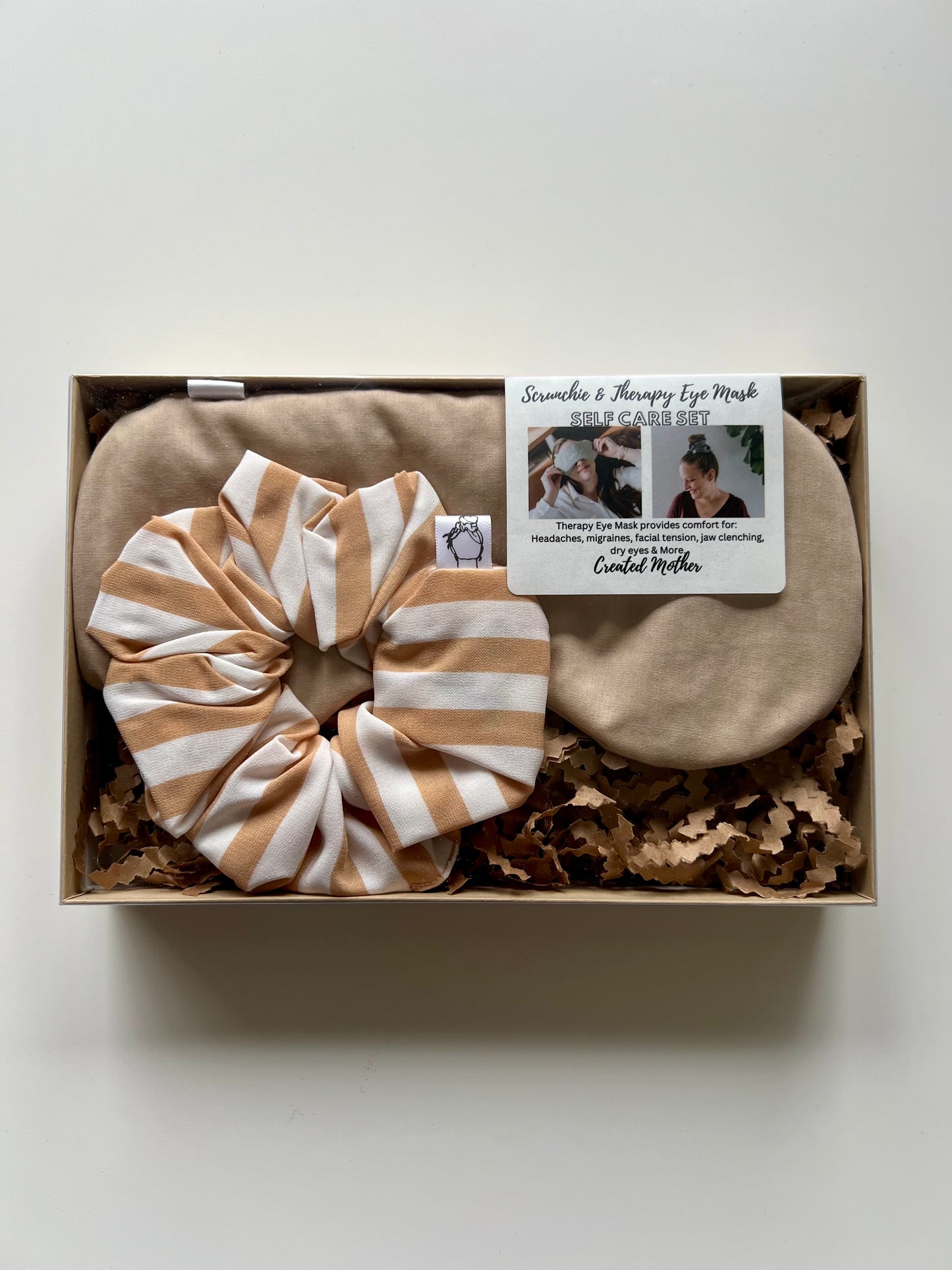 Self Care Set: Eye Mask & Large Scrunchie