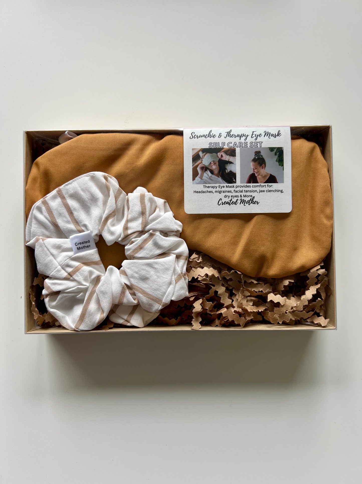 Self Care Set: Eye Mask & Large Scrunchie