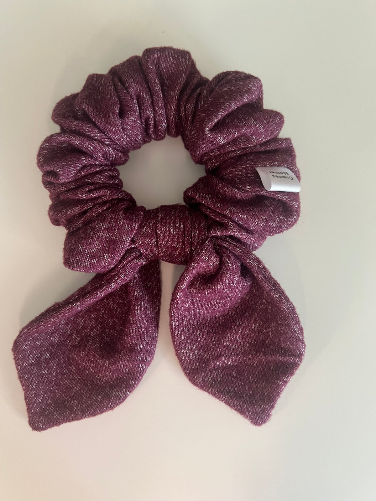 Plum Heather Scrunchie | Cozy Comfort