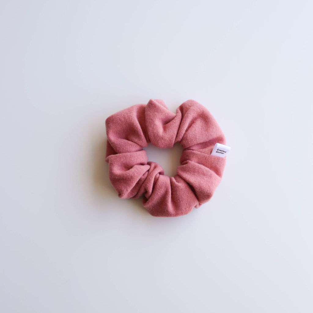 Coral Lounge Mini Scrunchie