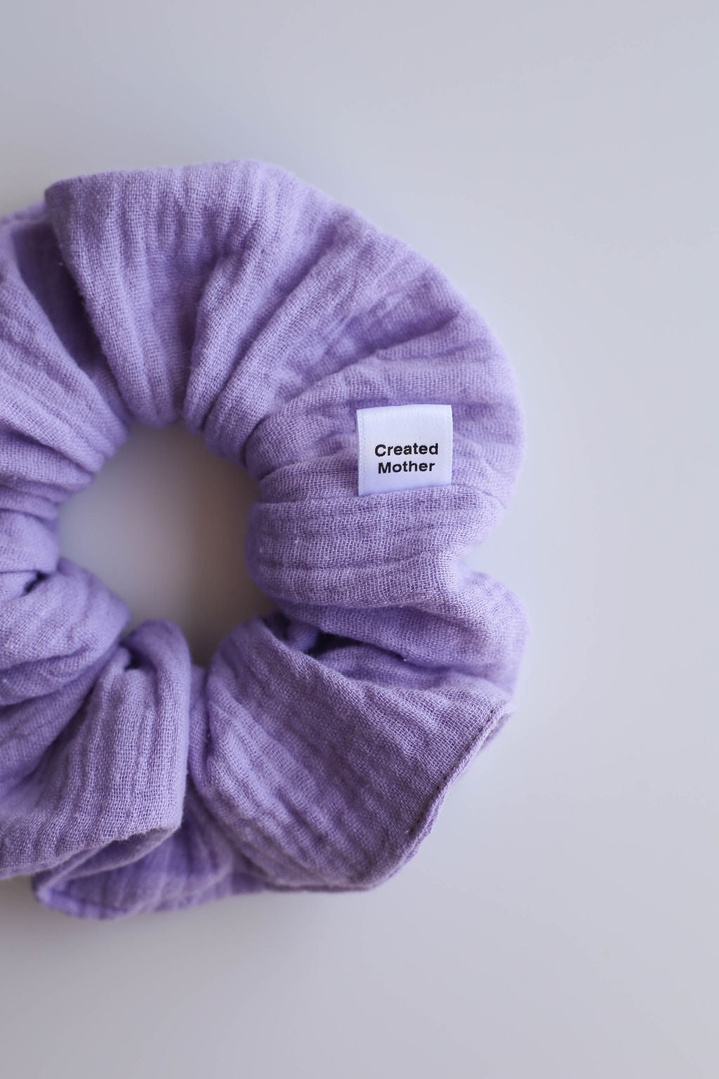 Lilac Muslin Scrunchies