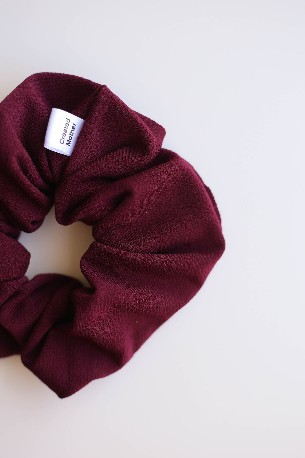 mini maroon scrunchie for kids