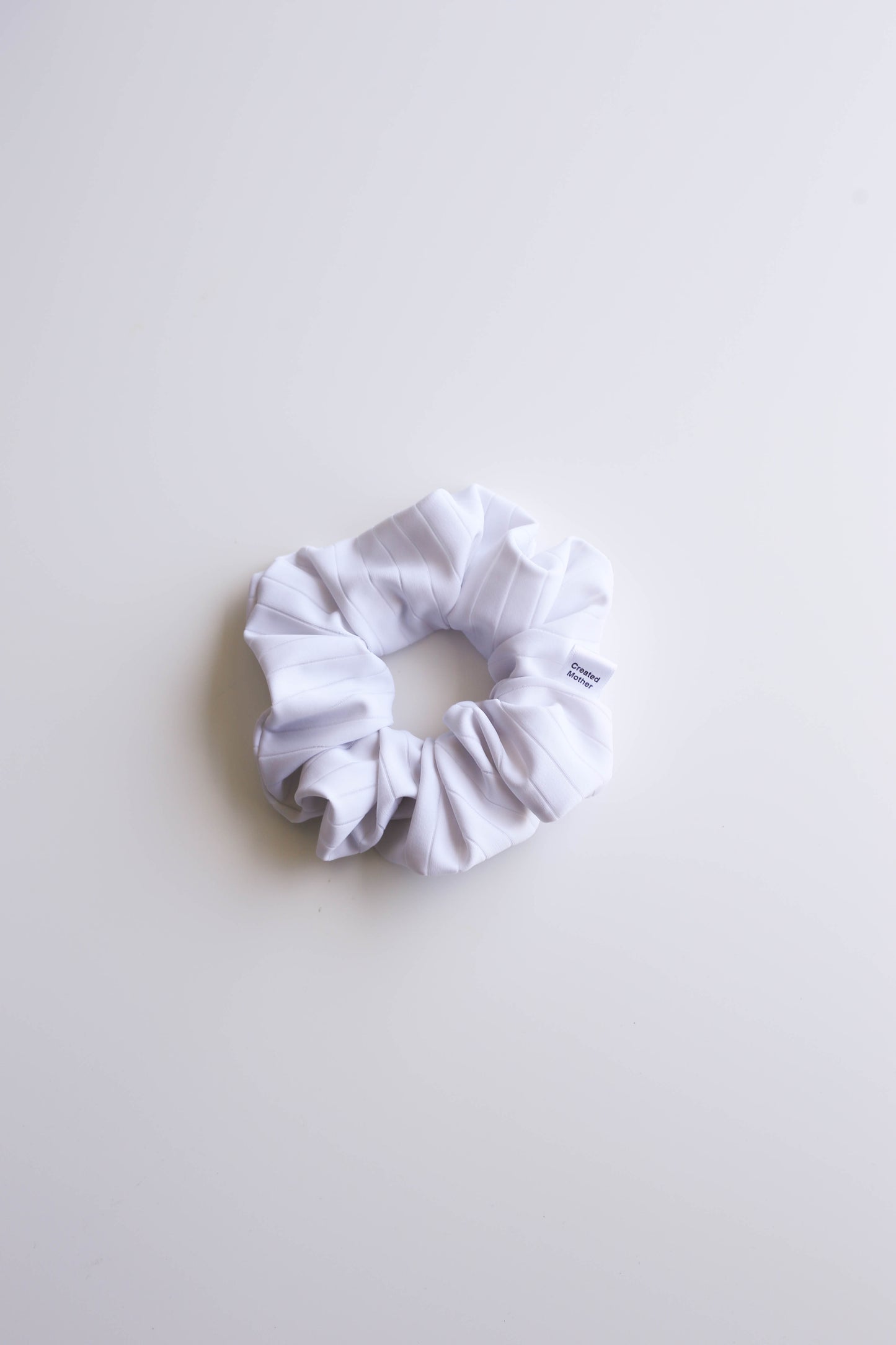 White scrunchies perfect for holiday gifting by Created Mother