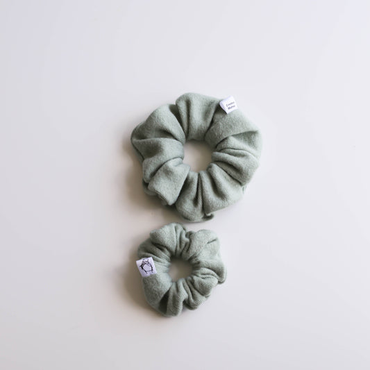 Light green scrunchies for short or long hair by created mother
