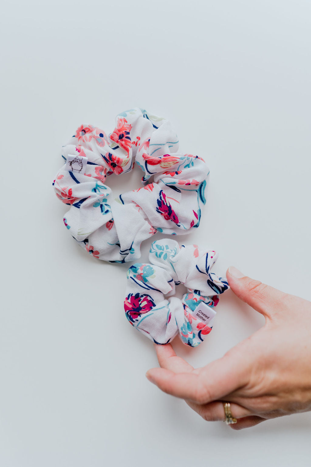 Spring Floral Scrunchies
