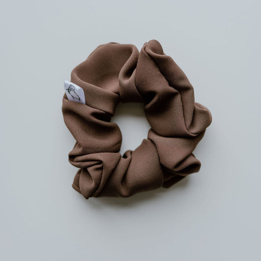 brown scrunchies large light weight