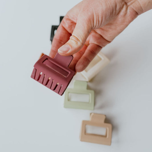 Small Square Hair Claw Clips