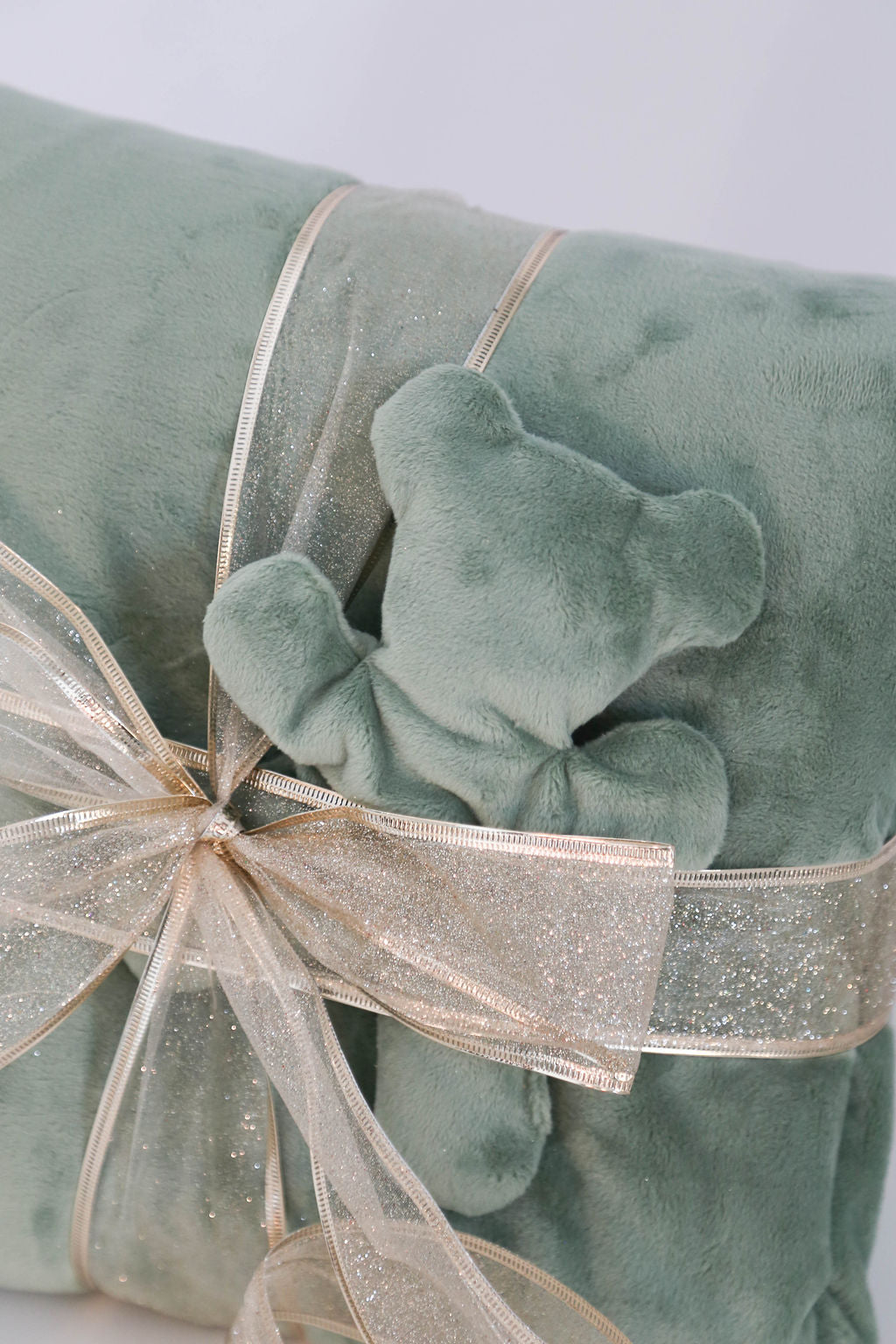 Luxury comfort gift set with reusable Therapy Bear and machine-washable blanket