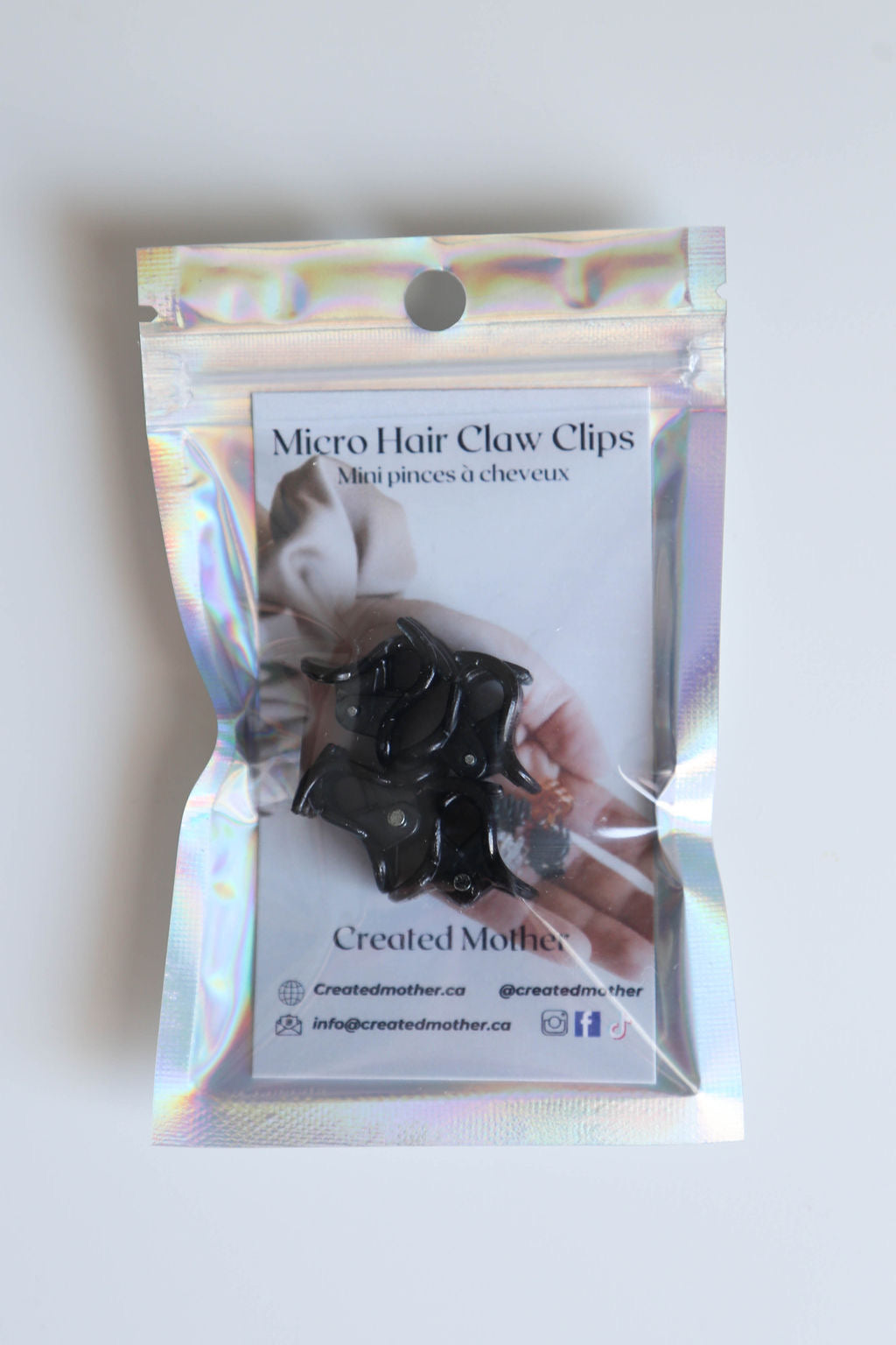 Compact and lightweight micro clips, perfect for on-the-go styling