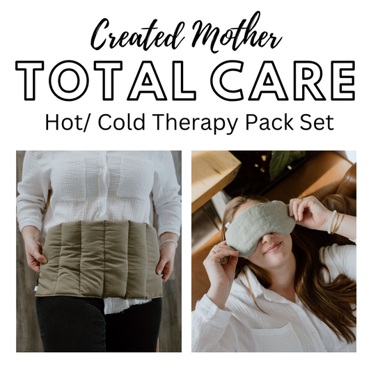 Total Care Hot/Cold Therapy Pack Set featuring an Eye Mask and Extra Large Pack.