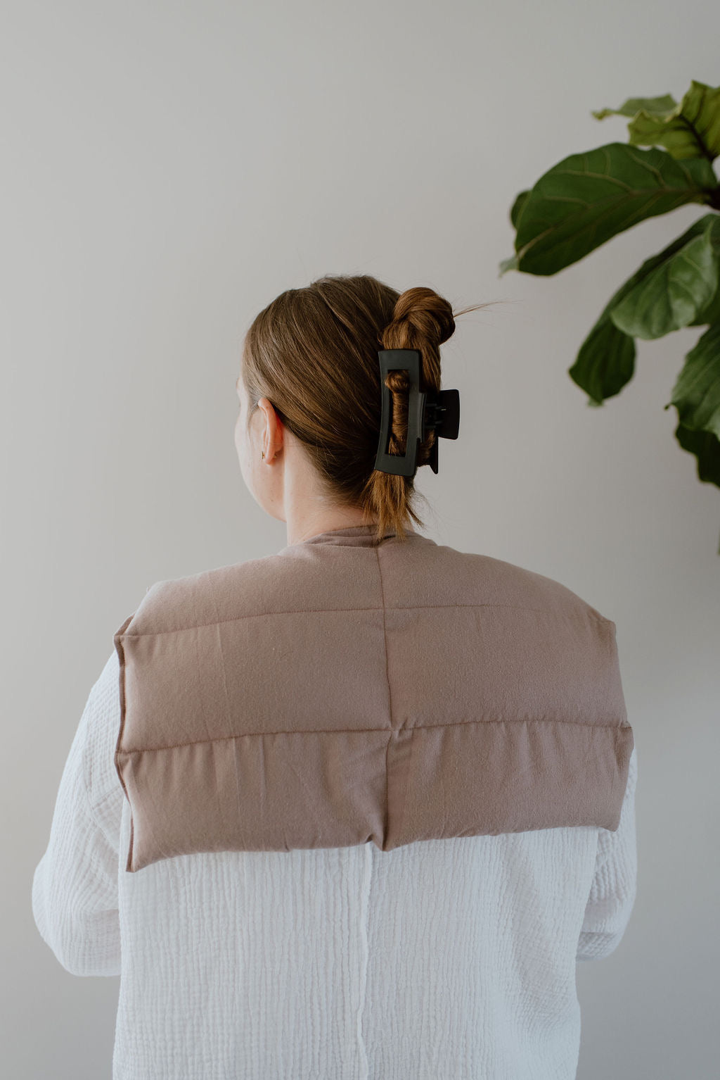 Heat and ice shoulder wrap for sleep support and stress reduction
