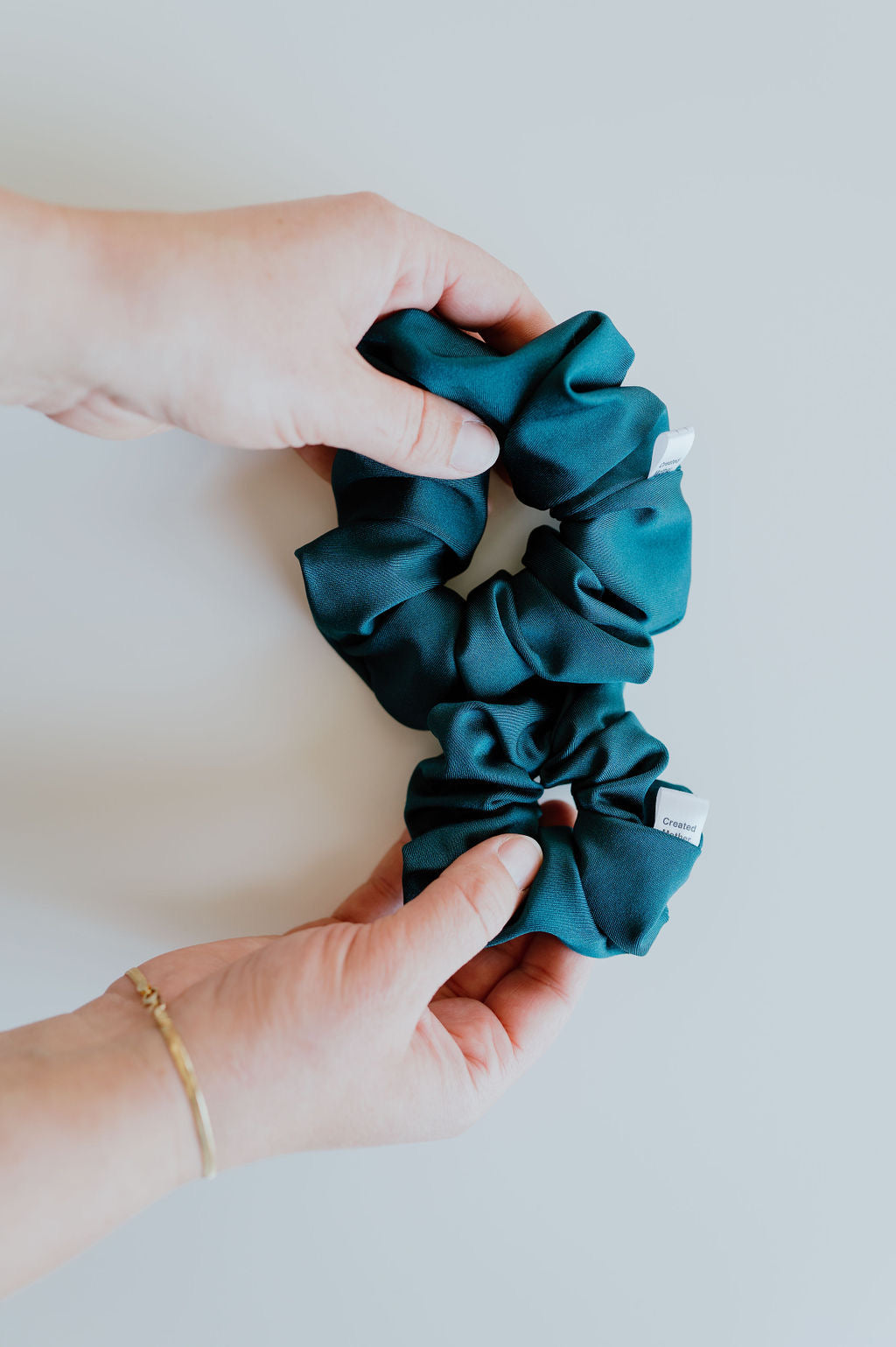 Two sizes of scrunchies to meet all hair types and styles by Created Mother